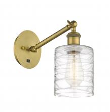 Innovations Lighting 317-1W-BB-G1113 - Cobbleskill - 1 Light - 5 inch - Brushed Brass - Adjustable Sconce