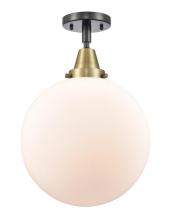 Innovations Lighting 447-1C-BAB-G201-12 - Beacon - 1 Light - 12 inch - Black Antique Brass - Flush Mount