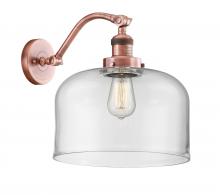 Innovations Lighting 515-1W-AC-G72-L - Bell - 1 Light - 12 inch - Antique Copper - Adjustable Sconce