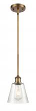 Innovations Lighting 516-1S-BB-G454 - Caton - 1 Light - 5 inch - Brushed Brass - Mini Pendant
