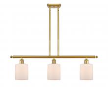 Innovations Lighting 516-3I-SG-G111 - Cobbleskill - 3 Light - 36 inch - Satin Gold - Stem hung - Island Light