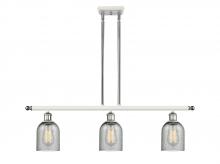 Innovations Lighting 516-3I-WPC-G257 - Caledonia - 3 Light - 36 inch - White Polished Chrome - Cord hung - Island Light