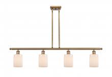 Innovations Lighting 516-4I-BB-G341 - Hadley - 4 Light - 48 inch - Brushed Brass - Cord hung - Island Light