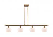 Innovations Lighting 516-4I-BB-G91-LED - Fenton - 4 Light - 48 inch - Brushed Brass - Stem hung - Island Light
