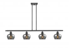 Innovations Lighting 516-4I-BK-G93 - Fenton - 4 Light - 48 inch - Matte Black - Stem hung - Island Light