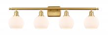 Innovations Lighting 516-4W-SG-G121-6 - Athens - 4 Light - 36 inch - Satin Gold - Bath Vanity Light