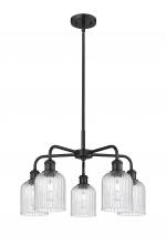 Innovations Lighting 516-5CR-BK-G559-5SDY - Bridal Veil - 5 Light - 23 inch - Matte Black - Chandelier