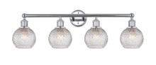 Innovations Lighting 616-4W-PC-G122C-6CL - Athens - 4 Light - 33 inch - Polished Chrome - Bath Vanity Light