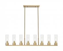 Innovations Lighting 617-8I-BB-G617-8CL - Boreas - 6 Light - 48 inch - Brushed Brass - Linear Pendant