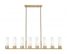 Innovations Lighting 617-8I-BB-G617-8SWH - Boreas - 6 Light - 48 inch - Brushed Brass - Linear Pendant