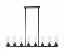 Innovations Lighting 617-8I-BK-G617-8CL - Boreas - 6 Light - 48 inch - Matte Black - Linear Pendant