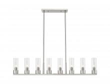 Innovations Lighting 617-8I-SN-G617-8CL - Boreas - 6 Light - 48 inch - Satin Nickel - Linear Pendant