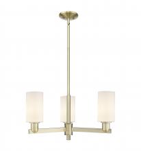 Innovations Lighting 716-3CR-AB-G801 - Clymer - 3 Light - 26 inch - Antique Brass - Stem hung - Flush Mount