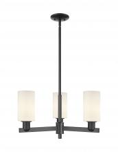 Innovations Lighting 716-3CR-BK-G801 - Clymer - 3 Light - 26 inch - Matte Black - Stem hung - Flush Mount