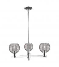 Innovations Lighting 716-3CR-PC-G1213-6SM - Athens Deco Swirl - 3 Light - 18 inch - Polished Chrome - Flush Mount