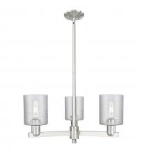 Innovations Lighting 716-3CR-SN-G112 - Cobbleskill - 3 Light - 27 inch - Satin Nickel - Stem hung - Pendant