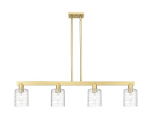 Innovations Lighting 716-4I-SG-G1113 - Cobbleskill - 4 Light - 48 inch - Satin Gold - Stem hung - Island Light
