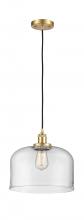 Innovations Lighting 916-1P-SG-G72-L - Bell - 1 Light - 12 inch - Satin Gold - Cord hung - Mini Pendant