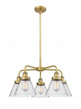 Innovations Lighting 916-5CR-BB-G44 - Cone - 5 Light - 26 inch - Brushed Brass - Chandelier