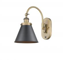 Innovations Lighting 918-1W-BB-M13-BK - Appalachian - 1 Light - 8 inch - Brushed Brass - Adjustable Swing Arm