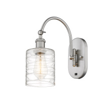 Innovations Lighting 918-1W-SN-G1113 - Cobbleskill - 1 Light - 5 inch - Brushed Satin Nickel - Sconce