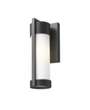 Innovations Lighting 9954-1W-BK-10-WH - Stratford - 1 Light - 10 inch - Matte Black - Coastal Outdoor Sconce