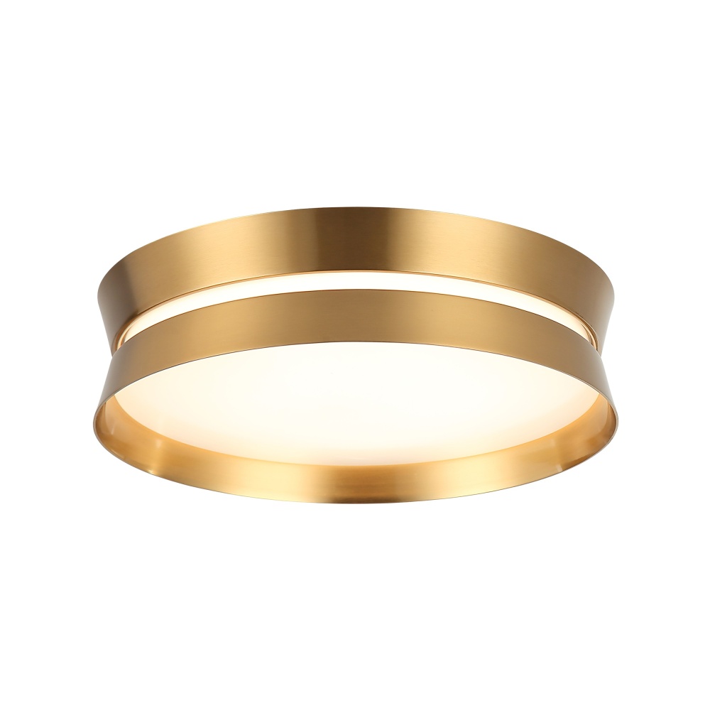 Greyson Aged Gold Brass Flush Mounts