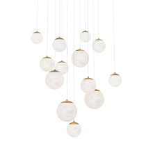 Modern Forms US Online PD-34413S-AB - Pisces Multilight Pendant Light