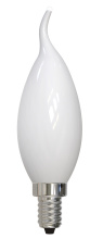 Bulbrite 776942 - 776942 4W LED CA10 2700K FILAMENT MILKY E12 FULLY COMPATIBLE DIMMING