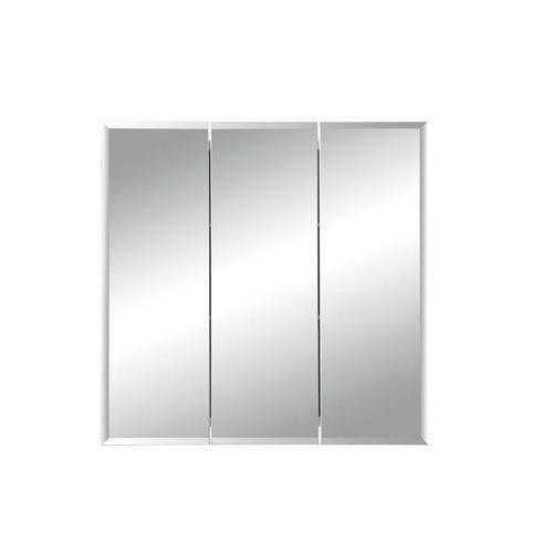 Horizon, Recessed, 48 in. W x 28 - 1/4 in.H, Tri-View, Beveled-Edge Mirror.