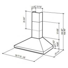 Broan-Nutone 614804EX - 48 in., Stainless Steel,  Chimney Hood, External Blower.