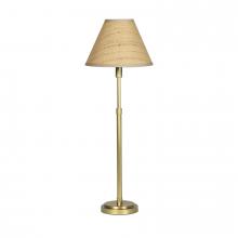 Regina Andrew 13-1681NB-RAT - Regina Andrew Polly Buffet Lamp (Natural Brass with Rattan Shade)