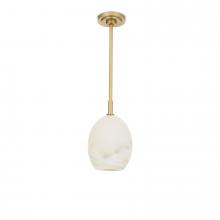 Regina Andrew 16-1523NB-ALB - Regina Andrew Artemis Pendant Single (Natural Brass with Alabaster Glass)