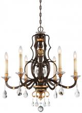 Minka Metropolitan N6456-652 - CHATEAU NOBLES - 6 LIGHT CHANDELIER