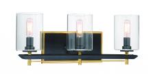 Minka Metropolitan N7851-707 - SABLE POINT - 3 LIGHT BATH BAR