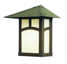 Arroyo Craftsman EW-7PFF-MB - 7" evergreen flush wall mount with pine needle filigree