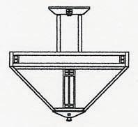 Arroyo Craftsman PIH-18CR-VP - 18" prairie inverted ceiling mount