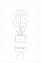 Arroyo Craftsman VIS-8OF-VP - 8" vintage sconce