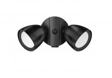 Millennium 18002-PBK - 4.25" High 2-Light LED Outdoor Security Flood Light - Powder Coated Black