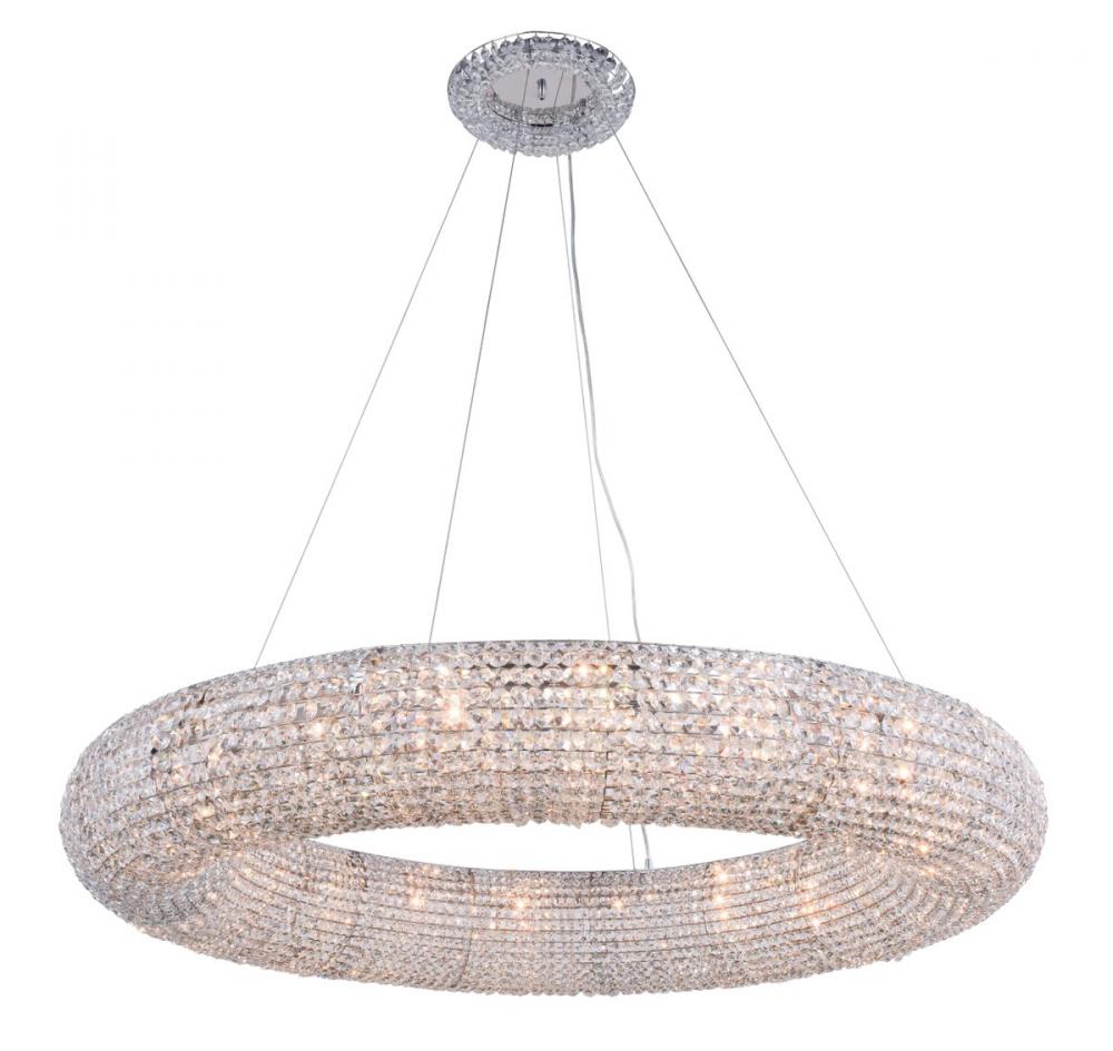 Paris 20 light Chrome Chandelier Clear Royal Cut Crystal