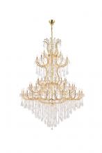 Elegant 2800G96G/RC - Maria Theresa 85 light Gold Chandelier Clear Royal Cut Crystal