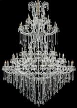 Elegant 2801G96C/RC - Maria Theresa 85 light Chrome Chandelier Clear Royal Cut Crystal