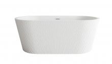 Elegant BT30759GW-PCH - Bathtub 59.1 x 29.5 x 22.8 Glossy White
