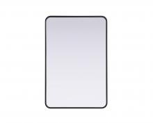 Elegant MR8A2740BLK - R Corner Mirror 27"x40"x2" Black