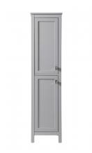 Elegant SC011665GR - Bath Storage Cabinet 2dr 16Wx22Dx65H grey
