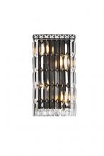 Elegant V2032W8BK/RC - Maxime 8 inch black wall sconce