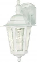 Nuvo 60/3473 - Cornerstone; 1 Light; 13 in.; Wall Lantern; Arm Down with Clear Seed Glass; Color retail packaging;