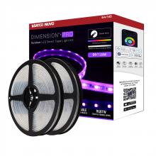 Nuvo 64/145 - Dimension Pro; Tape Light strip; 64 ft.; Hi-Output; RGB plus Tunable White; J-Box connection; IP65;