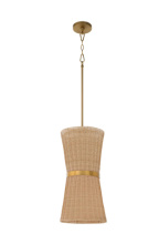 Quorum 6123-2-47 - FAIRVIEW 2 LIGHT PENDANT - BRUSHED BRASS