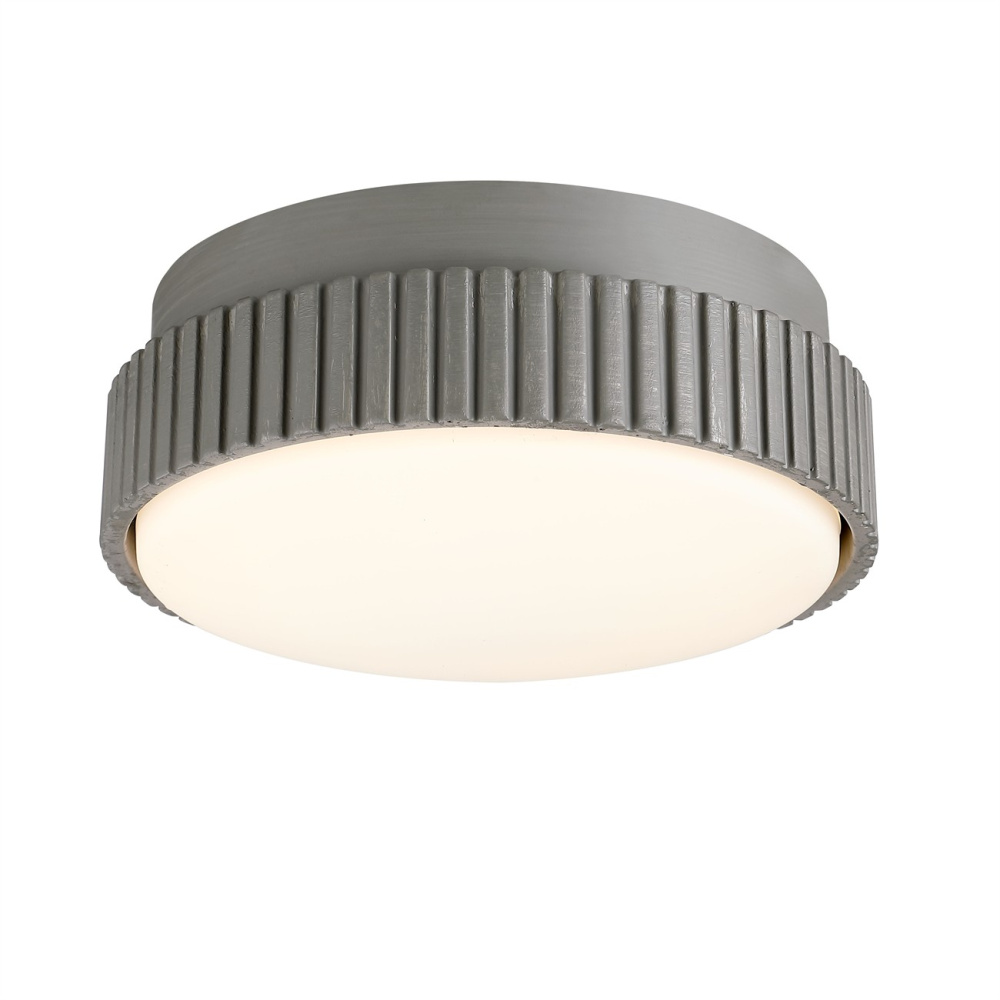 Kute Ceiling Fan Knurled Correlated Color Temperature (CCT) Select LED Light Kit - Antique Graphite